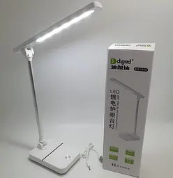 Настільна LED-лампа 40 см сенсорна світлодіодна 4 W акумуляторна (знімні 2 × 18650 6000 mAh) 3000–6000 K Digad 1940 - мініатюра 2