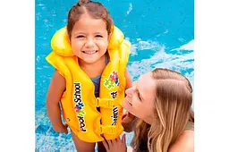 Дитячий надувний жилет для плавання Intex Pool School Deluxe 58660 у коробці 50x47см від 3 до 6 років - мініатюра 3