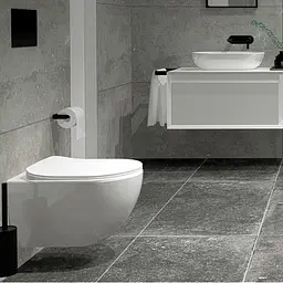 Тримач для туалетного паперу Nice & Cozy Simple чорний - мініатюра 3