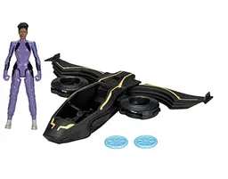 Ігровий набір Чорна Пантера з літаком Hasbro Marvel Black Panther Wakanda Forever and Vibranium Blast Sunbird фігурка 15 см (SKU-237)
