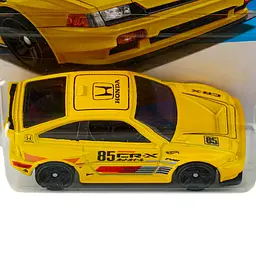 Базова машинка Hot Wheels HW J-Imports 1985 Honda CR-X жовта (5785) JJJ51-N521 - мініатюра 2