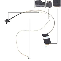 Шлейф матриці для Acer Aspire A517-51G A517-51P A517-51GP, (eDP 30pin, 50.GSUN2.011, DC020035U00, Original)