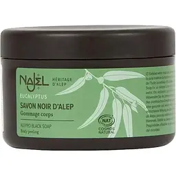 Чорне алеппське мило з евкаліптом Najel Aleppo Black Soap Body Peeling 180 г