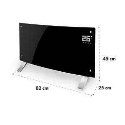 Конвекторний обігрівач Klarstein Bornholm Curved Smart 1000/2000W WiFi (10035238) - мініатюра 8