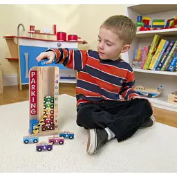 Ігровий набір Melissa&Doug дерев'яний "Паркування та машинки" (MD15182) - мініатюра 4