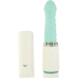 Розкішний вібратор-пульсатор Pillow Talk з присоскою - Feisty Thrusting Vibrator Teal