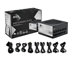 Блок живлення MSI PRO A1000PL PCIE5 1000W