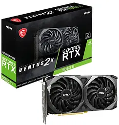 Відеокарта MSI RTX 3060 Ti 8GB Ventus 2X V1 LHR (RTX 3060 Ti VENTUS 2X 8G V1 LHR) ( 256 bit, PCI-E v4.0 x16) FR - мініатюра 5
