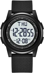 Aswan watch Цифровий годинник для чоловіків з будильником, світлом, датою, секундоміром, подвійним часом