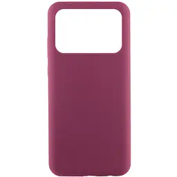 Чохол Silicone Cover Lakshmi (AAA) для Xiaomi Poco X6 Pro Бордовий / Plum