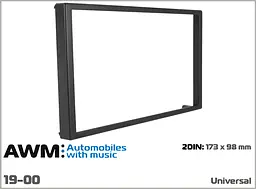Рамка декоративна універсальна 2 DIN AWM 19-00 - мініатюра 4