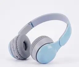Дитячі бездротові навушники QC580 RGB Bluetooth стерео гарнітура накладні Блакитний - мініатюра 2