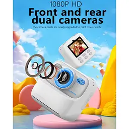 Дитяча камера миттєвого друку Instant Print Camera P79 (Білий) - мініатюра 5