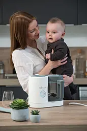 Пароварка-блендер Beaba Babycook Neo Night, білий з сірим (912773) - мініатюра 9