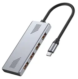 Хаб Gembird UHB-CM-U310-A4-01 на 4 порти USB 3.2 - мініатюра 1