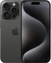Мобільний телефон Apple iPhone 15 Pro 256Gb Black Titanium eSim (REF A) BREEZY (2AMTQR3)