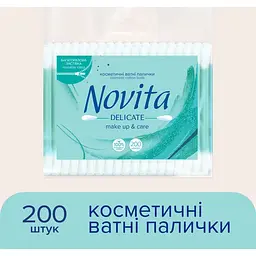 Ватні палички Novita Delicate 200 шт. - мініатюра 2
