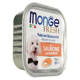 Вологий корм Monge Dog Fresh з лососем, 100 г - мініатюра 2