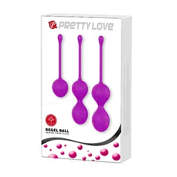 Вагінальні кульки Pretty Love Kegel Balls Set Pink, 3 шт. - мініатюра 8