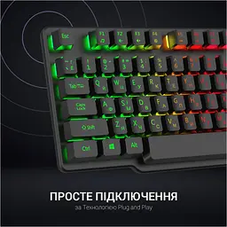 Клавіатура GamePro GK380 USB Black [111019] - мініатюра 9