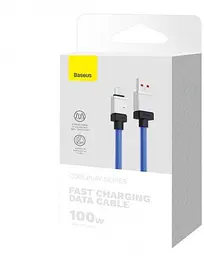 Кабель Baseus CoolPlay Series Fast Charging Cable USB to Type-C 100W 1m CAKW000603 Blue - мініатюра 6