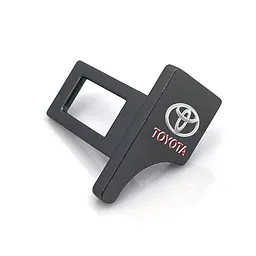 Заглушка ременя безпеки з логотипом Toyota Темний хром 1 шт