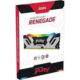 Модуль пам'яті Kingston Fury DDR5 32GB (2x16) 6400MHz Renegade Silver RGB (KF564C32RSAK2-32) - мініатюра 4
