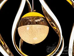 Стельова люстра LED Diasha 1955/1G 1955, 75W, 3025 лм, золото, регульована, для великої кімнати - мініатюра 4