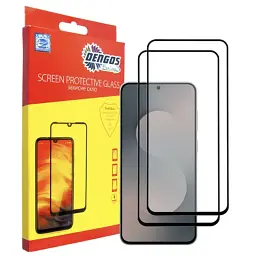 Скло захисне Dengos Samsung Galaxy S25 FE Black 2 pcs (DG-TG2P-91)