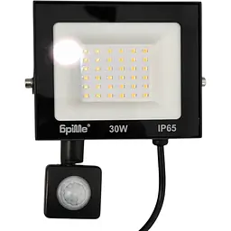 Прожектор вуличний LED Brille з датчиком руху HL-59P/30W NW IP65, 33-900