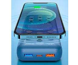 Портативний зарядний пристрій Remax RPP-207 Tanyl 20000mAh 22.5W PD+QC + швидка зарядка (Синій) - мініатюра 7