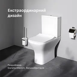 Унітаз-компакт без обідка з сидінням мікроліфт AM.PM Gem CGA8601SC - мініатюра 2