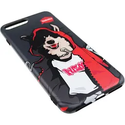 Чохол-накладка PUZOO TPU Glossy Surface IMD Hip Hop iPhone 7 Plus /8 Plus MC Husky Black - мініатюра 3