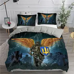 Постільна білизна з плюш-велюру Крилатий Воїн 12037 215х150 см