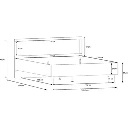 Ліжко Forte Meble Calasetta 160x200 см - мініатюра 7