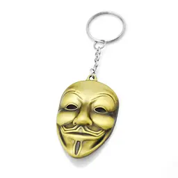 Брелок Маска Гая Фокса Значить Вендетта V for Vendetta.126 бронза