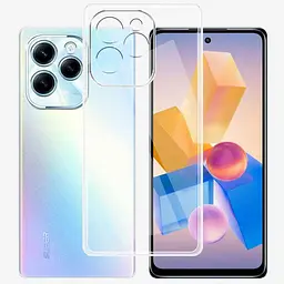 TPU чохол Epic Transparent 1,5mm Full Camera для Infinix Hot 40 / 40 Pro / Tecno Spark 20 Pro Безбарвний (прозорий) - мініатюра 4