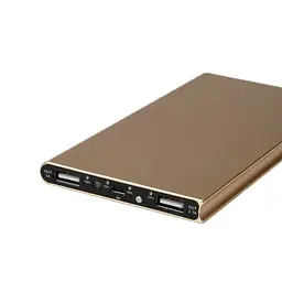 УМБ павербанк Power Bank 20000 mAh з ліхтариком LVR 018 Gold (17691) - мініатюра 5