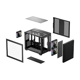 Корпус для ПК Deepcool CG330 Mesh 3F Black (R-CG330MESH-BKANM3-G) - мініатюра 2
