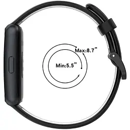 Ремінець Becover Vents Style для Huawei Band 7/Honor Band 7 Blue-White (709442) - мініатюра 2