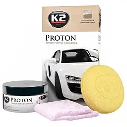Поліроль для кузова Proton восковий 200г з губкою та ганчіркою(G040)