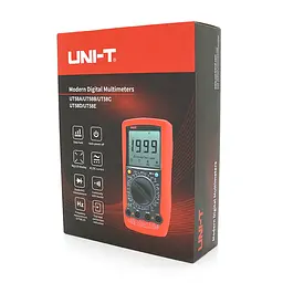 Мультиметр UNI-T UT58C Вимірювання: V (AC/DC), A (AC/DC), Ω, C, °C/°F. Функції: Data Hold, продзвонювання, тест діодів/транзисторів. - мініатюра 2