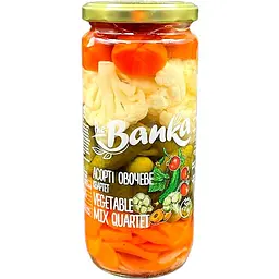 Овочеве асорті The Banka Vegetable Mix Quartet пастеризоване 470 г