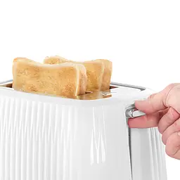 Тостер Russell Hobbs Eden 800 Вт пластик підігрів розморожування білий - мініатюра 4