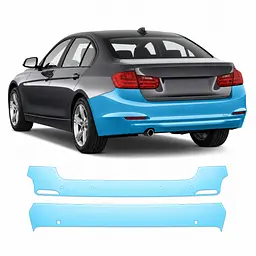 Антигравійна захисна бронеплівка за лекалами для BMW 3 Series F30 2012-2015 - задній бампер