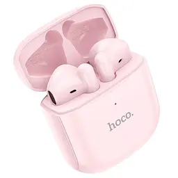 Блютуз Стерео Гарнітура Hoco EW19 Plus, 30/250 mAh, 4h Рожевий - мініатюра 2