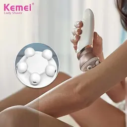 Жіночий епілятор KM-7115 6-в-1 Multifunctional Ladies Care Kits / Універсальний бездротовий епілятор + 6 насадок AND KM-7115 - мініатюра 7