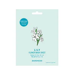 Тканинна маска з екстрактом квітів лілії Baroness Lily flower mask sheet