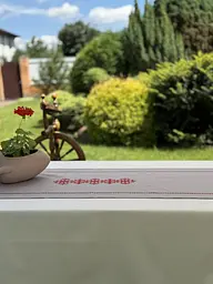 Ранер доріжка Ecotton 45x170 см для обіднього столу водовідштовхувальна в етно-стилі сіра (25260) - мініатюра 5