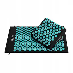 Килимок акупунктурний 4FIZJO Eco Mat XL Аплікатор Кузнєцова з подушкою 72 x 42 см 4FJ0380 Black/Blue (P-5907739313911)